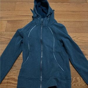 blue lululemon heavy weight jacket